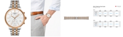 Tissot Men's Swiss Chronograph Carson Premium Two-Tone Stainless Steel Bracelet Watch 41mm
